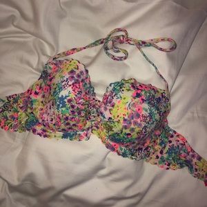 Victoria’s Secret floral printed bikini top - 34D